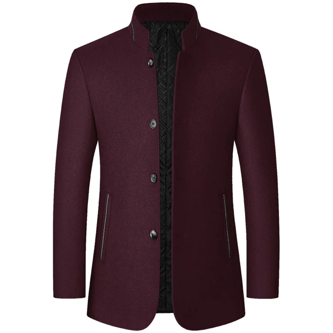 Sophisticated men's business trench coat, ideal for formal and smart casual stylish occasions.