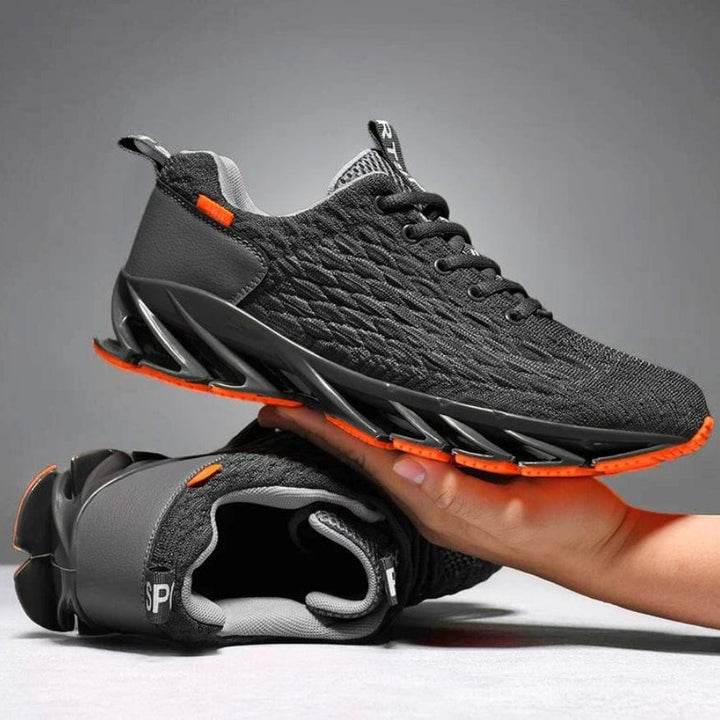 Flexible StrideMax men's walking shoes with joint relief technology, breathable comfort & durable design.