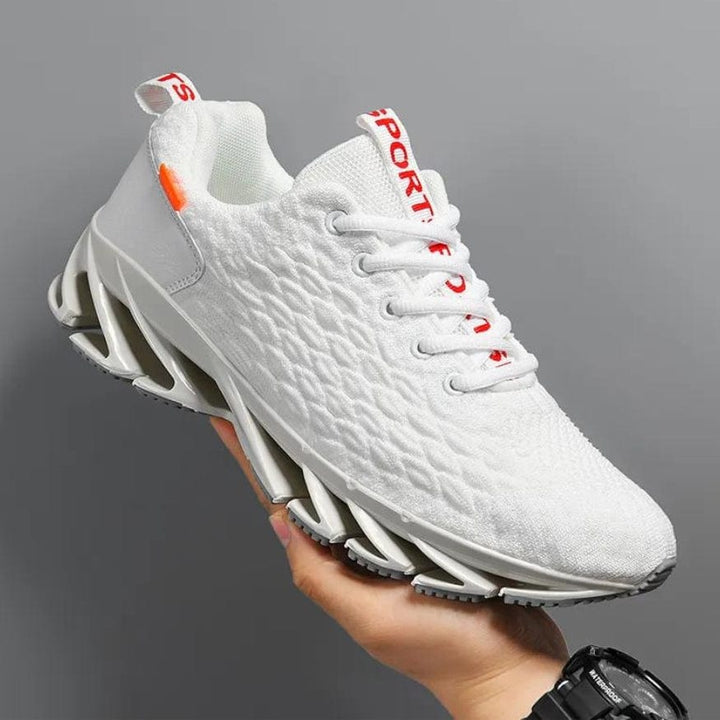 Stylish StrideMax men's athletic walking shoes with breathable upper, durable sole & responsive cushioning.