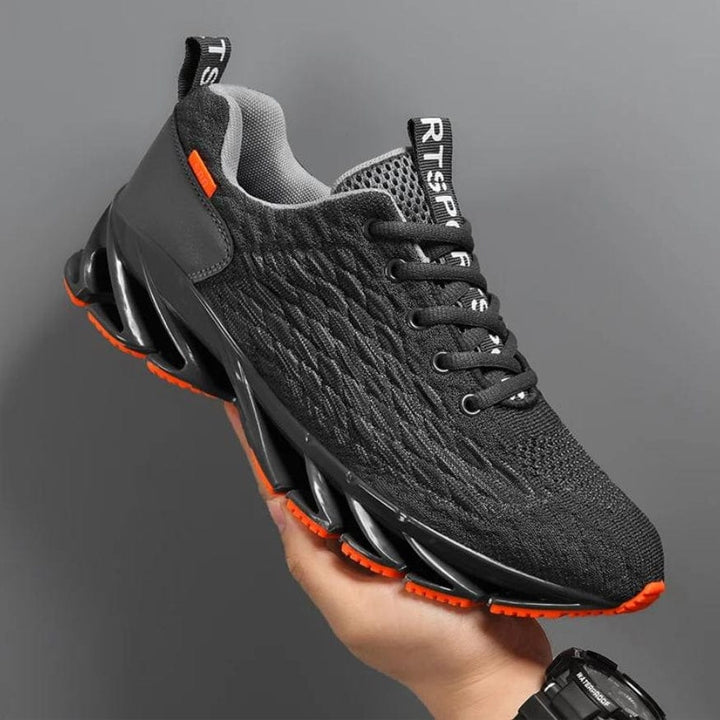 StrideMax men's walking shoes, ideal for active daily wear, offering comfort, support & flexible movement.