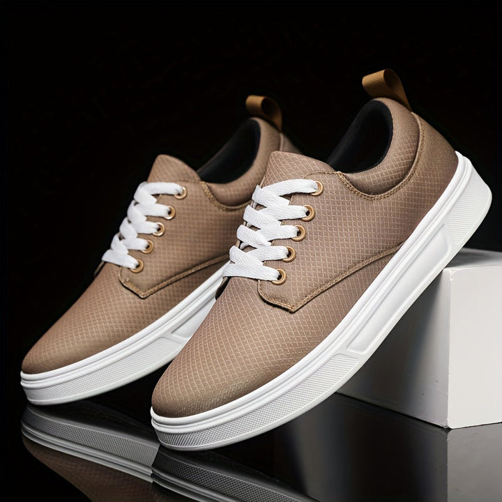 Men's stylish brown everyday comfort shoes, perfect for versatile casual and semi-formal wear. Durable men's footwear.