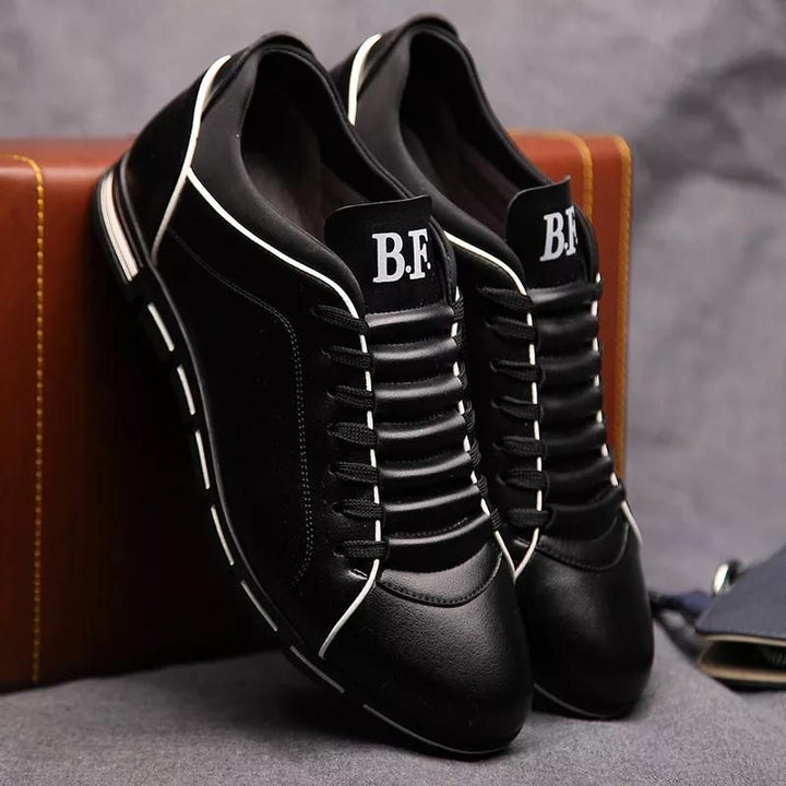 Elevate your look with these men's stylish sneakers. Comfortable, lace-up footwear for casual everyday wear.