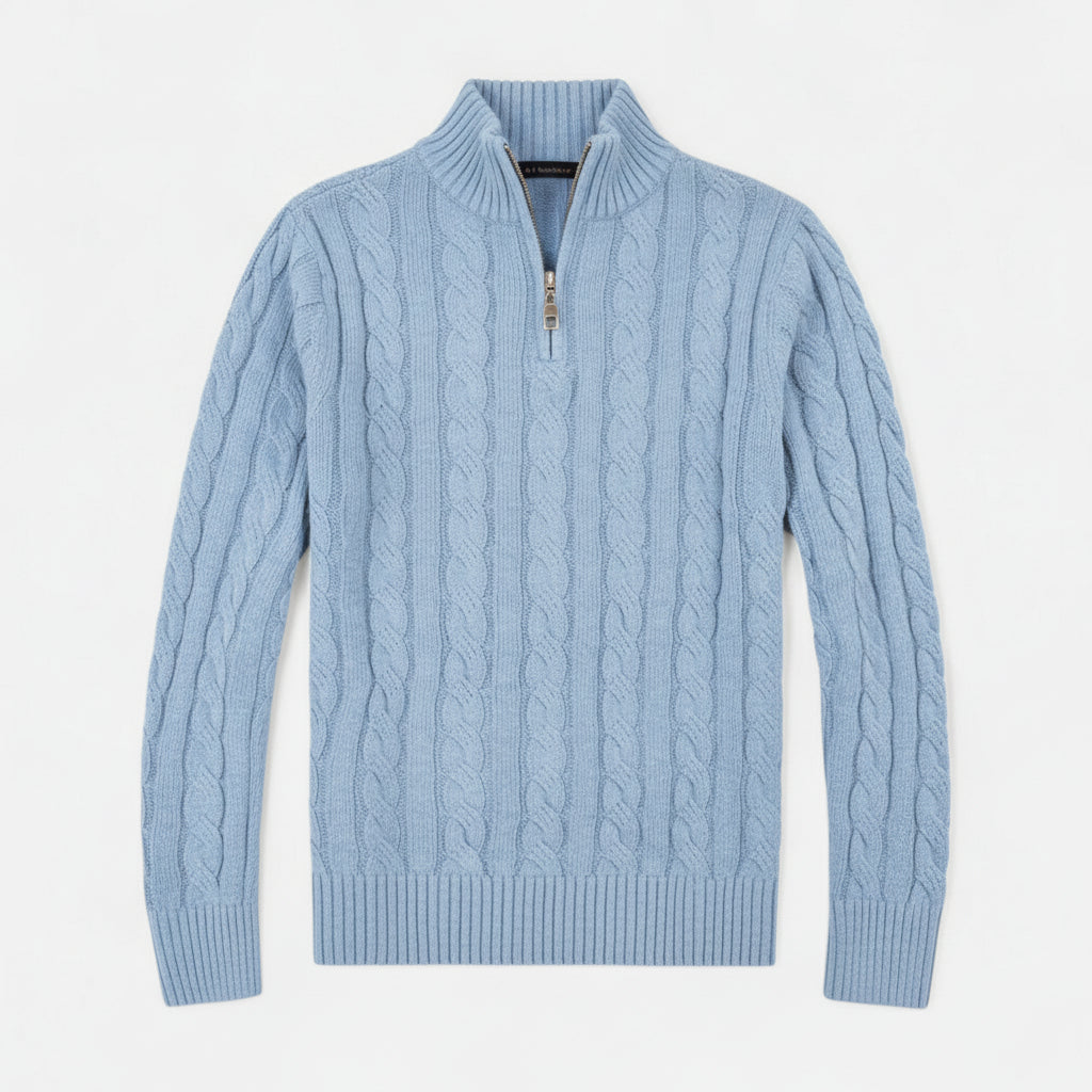Stylish men's open-front knit cardigan with long sleeves, offering comfortable and modern everyday layering.