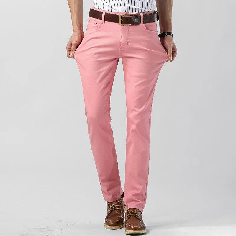 Versatile men's casual colored pants. Milan regular fit, perfect for everyday or semi-formal wear.
