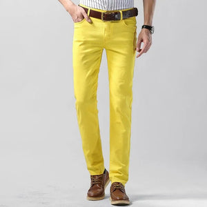 Men's everyday colored trousers, cotton blend. Regular fit, stylish and breathable for any occasion.