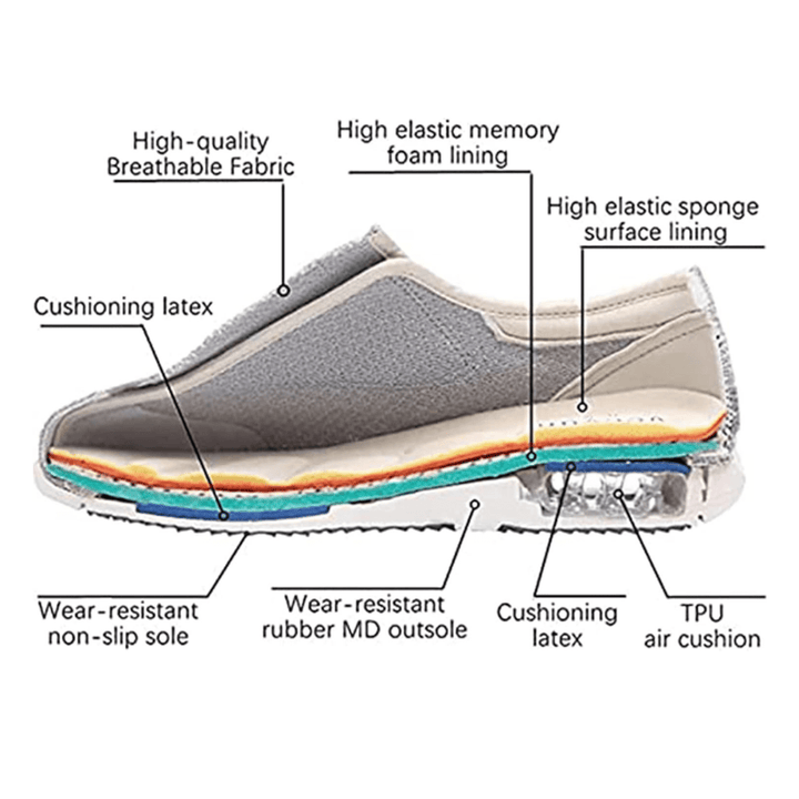 Casual SWELLCOMFORT men's shoes, wide fit, memory foam cushioning for diabetic and swollen feet.