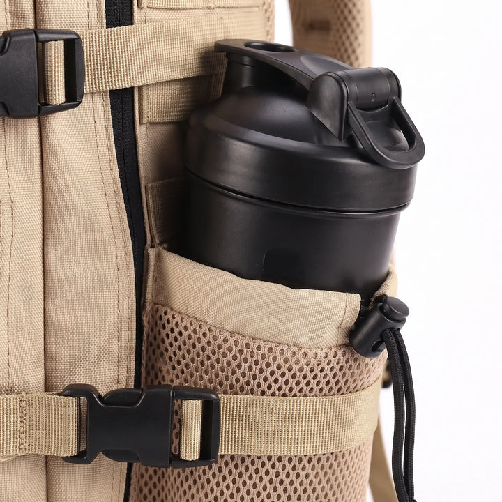 Spacious main compartment of a tactical men's backpack, ideal for gear organization & travel essentials.