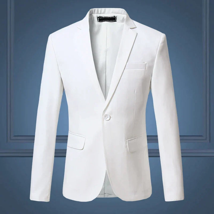 Men's tailored fit blazer jacket, suitable for formal & casual wear.