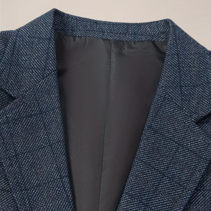 Men's fashion plaid check blazer jacket. Tailored fit men's outerwear, ideal for smart casual & formal style.
