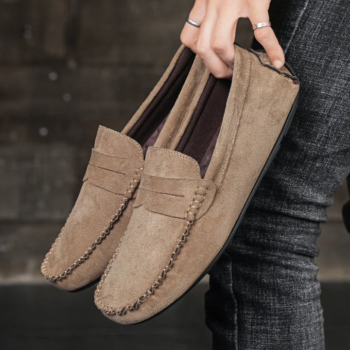Classic men's slip-on loafers for business casual, formal casual, or smart everyday fashion.