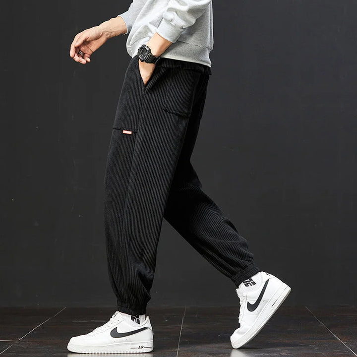 Stylish men's fashion joggers, relaxed fit & versatile, ideal for loungewear or casual outings.