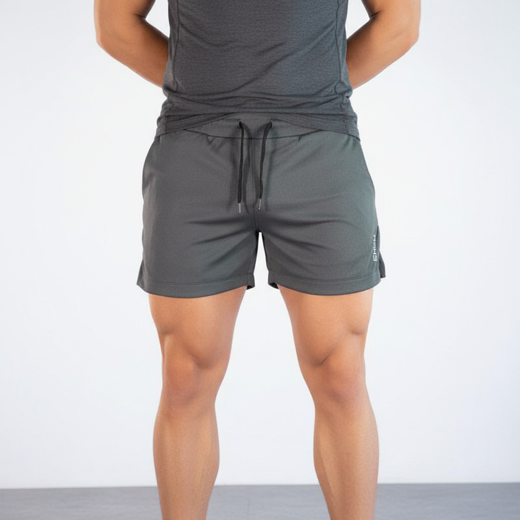 Drawstring men's ultralight summer shorts, perfect for casual comfort & freedom on hot days. Breathable fabric.