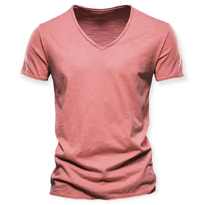 Everyday men's V-neck short sleeve t-shirt, relaxed fit, ultimate comfort and style.