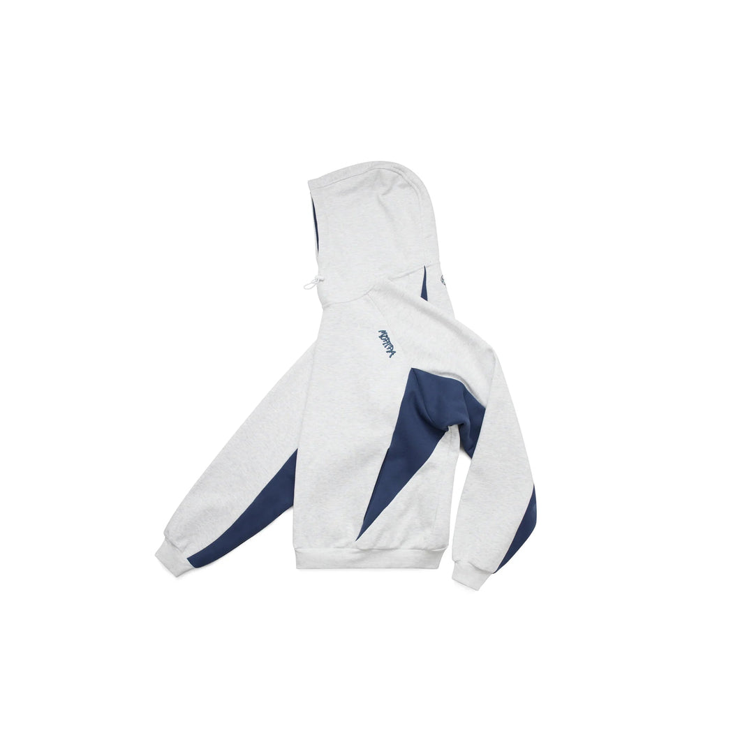 Velden men's oversized hoodie. Sporty contrast panels provide a modern look. Comfortable for everyday casual wear.