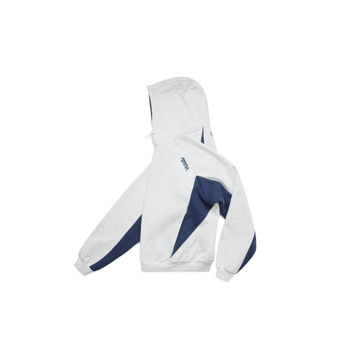 Velden men's oversized hoodie. Sporty contrast panels provide a modern look. Comfortable for everyday casual wear.