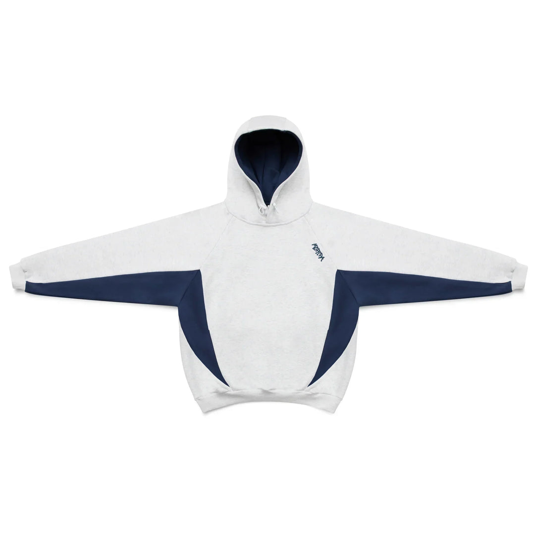 Soft men's Velden oversized hoodie. Versatile with sporty contrast panels for a modern street style look.