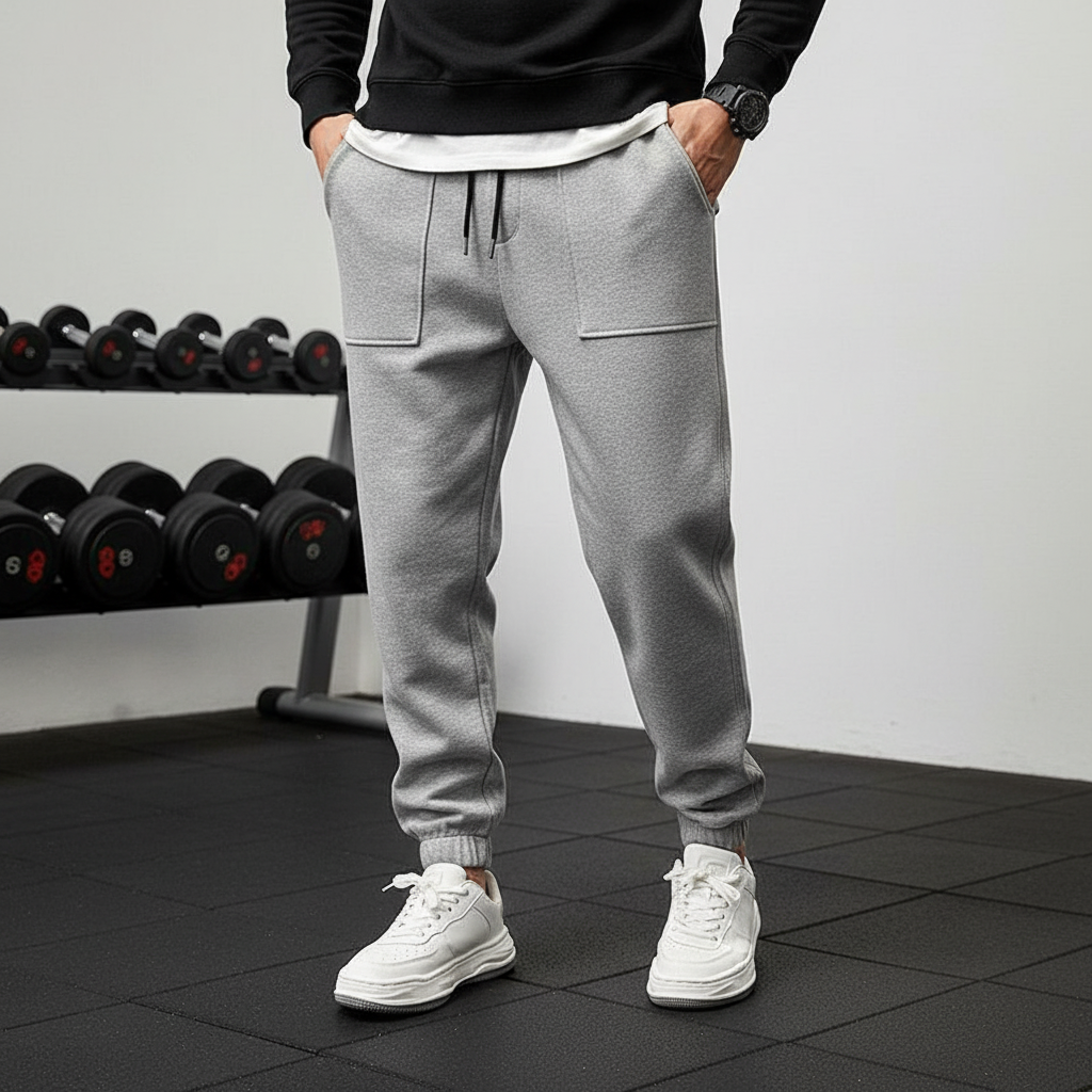 Men's Versatile Athletic Pants, Tanner, with elastic waist for comfort & flexibility. Ideal for training & casual wear.