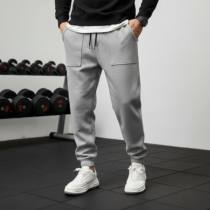 Men's Versatile Athletic Pants, Tanner, with elastic waist for comfort & flexibility. Ideal for training & casual wear.