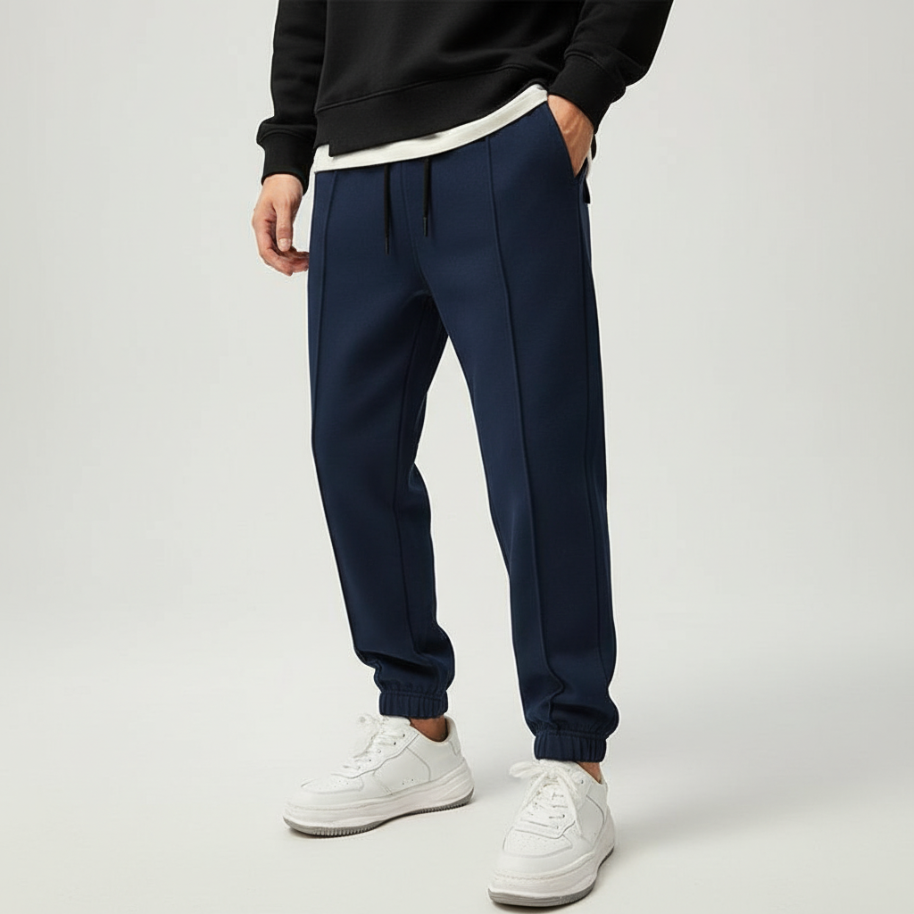 Stylish men's athletic joggers, Tanner, with comfortable elastic waist, perfect for training & active lifestyle.