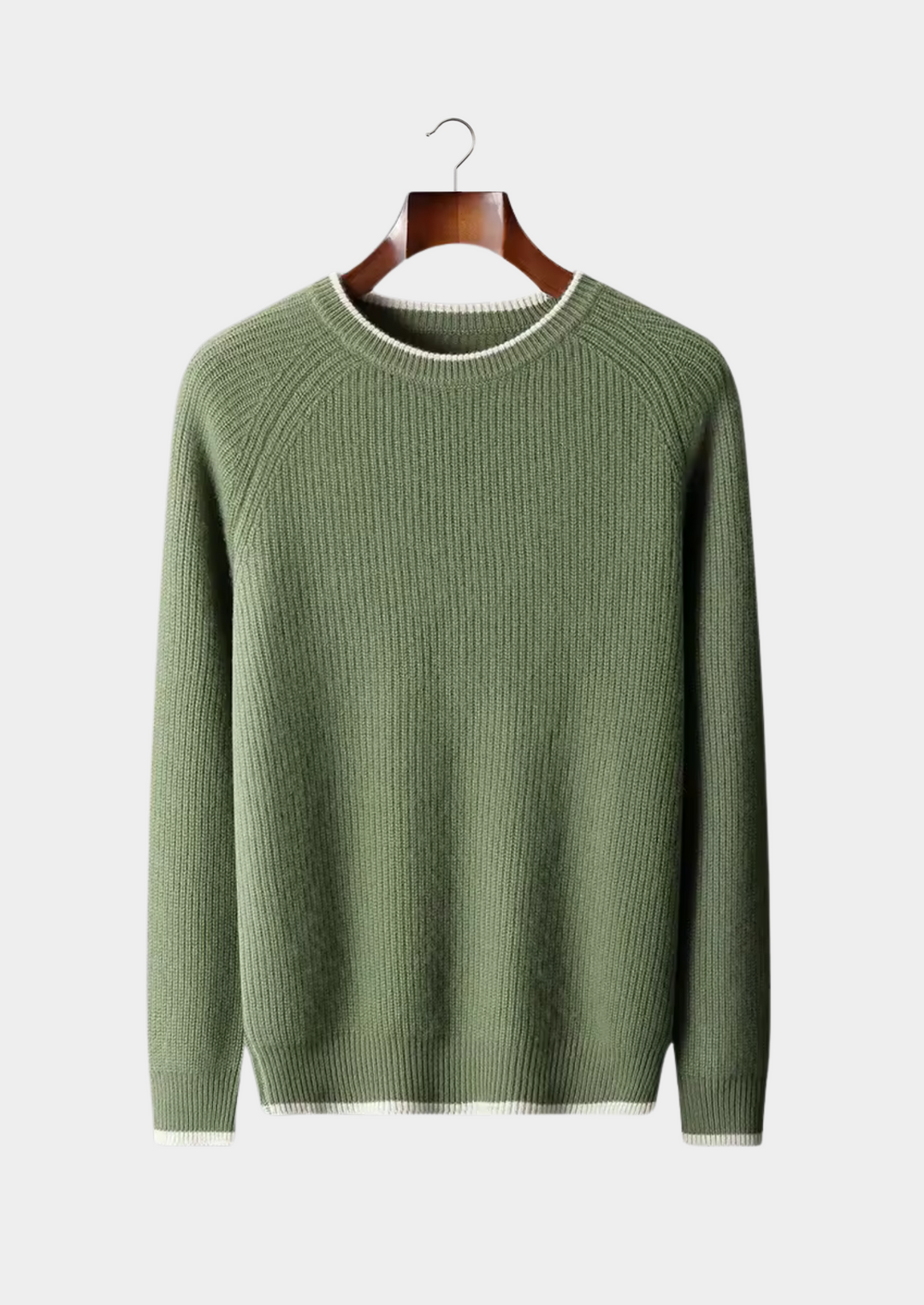 Classic men's crew neck pullover, a smart casual staple for modern men.
