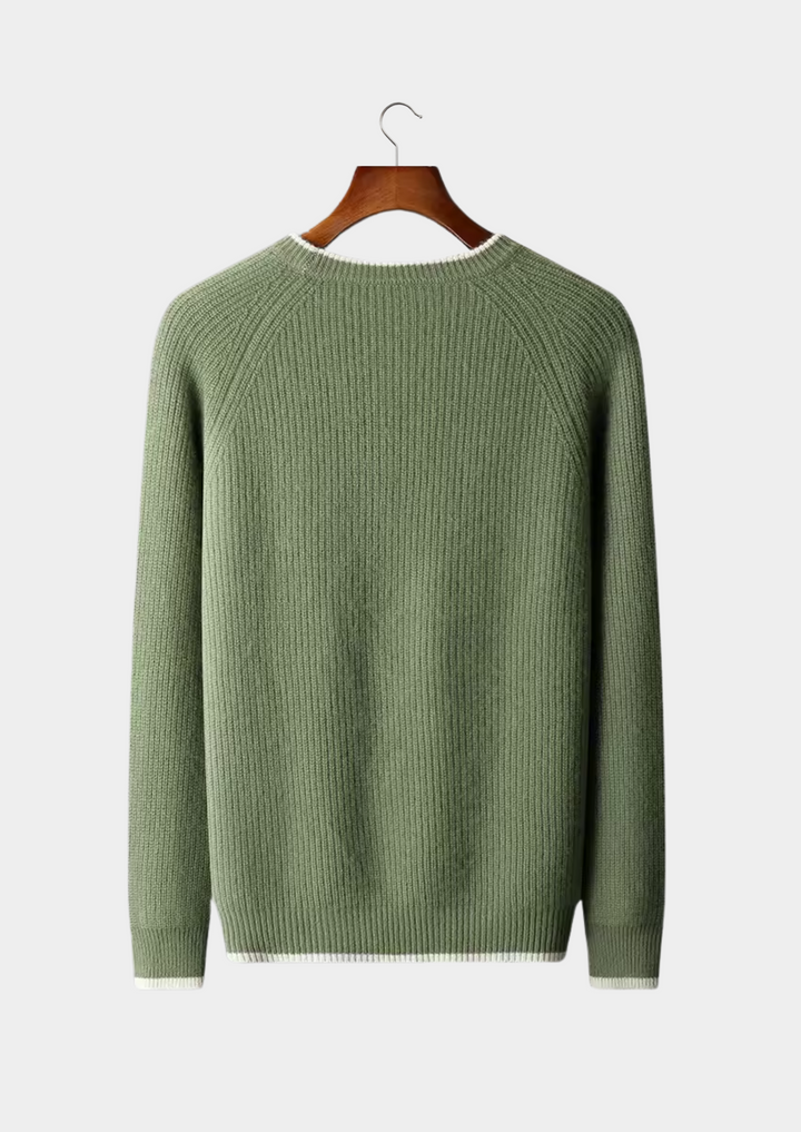 All-season men's sweater, versatile for casual wear and smart occasions.