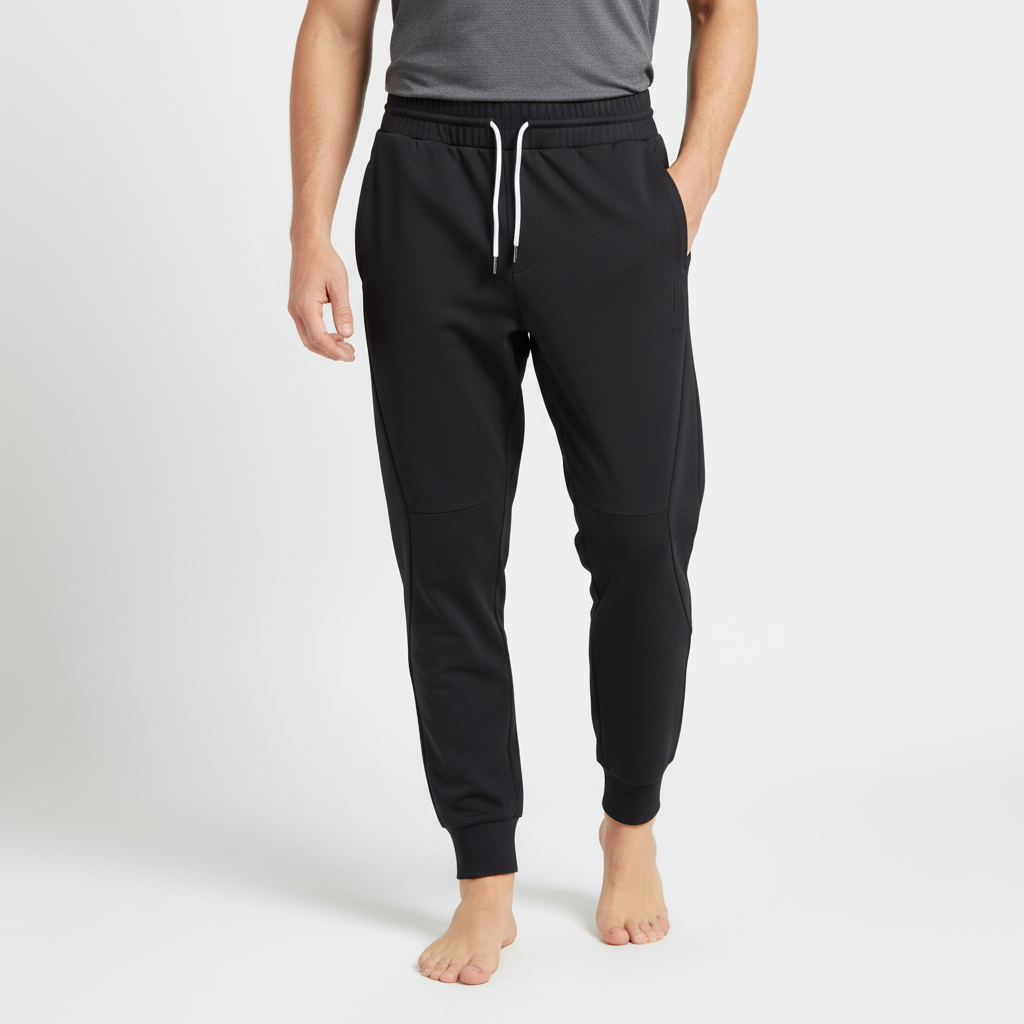 Modern men's Terrence joggers, featuring a comfortable elastic waist. Ideal versatile activewear for any activity.