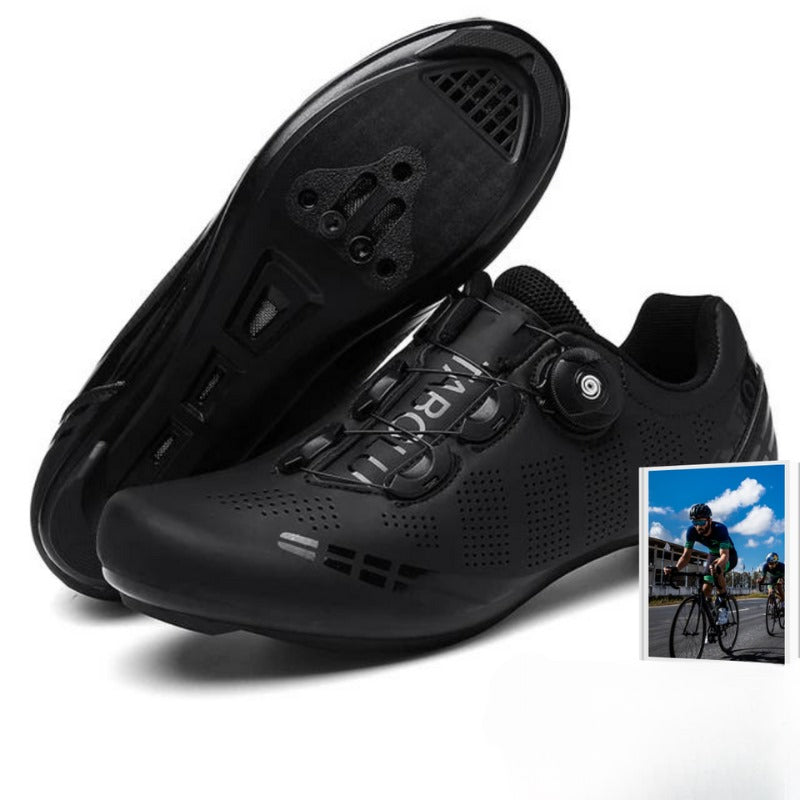 Men's athletic SPD cycling shoes; ideal for road, trail & indoor spin training, sleek design.