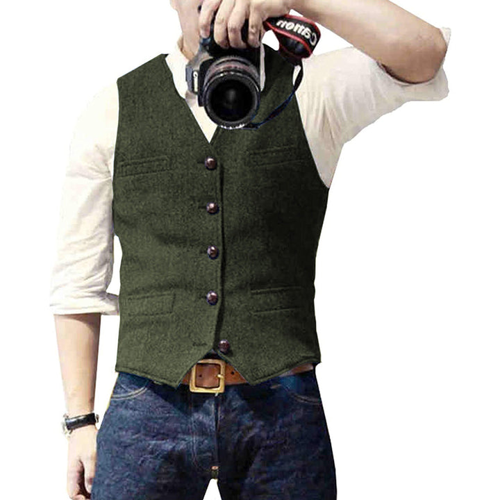 Timeless men's fashion vest, offering a dapper touch to your men's apparel collection.