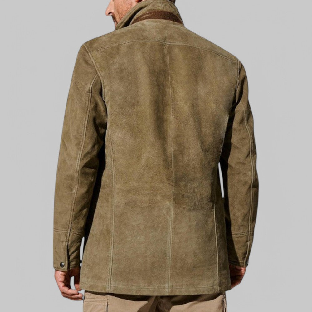 Classic men's autumn field blazer, vintage style jacket perfect for layering & outdoor fall fashion.