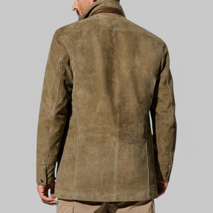 Classic men's autumn field blazer, vintage style jacket perfect for layering & outdoor fall fashion.
