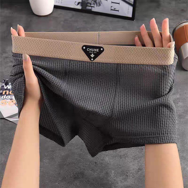 Versatile men's waffle knit boxer shorts. Comfort wear for lounging, sleeping, or as daily underwear.