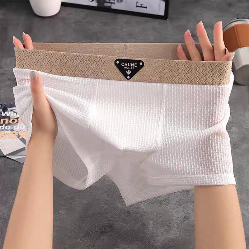 Ultimate comfort men's waffle knit boxer loungewear. Relaxed fit, perfect as sleepwear or everyday underwear.
