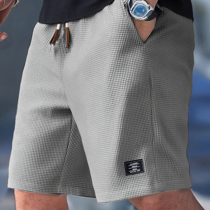 Ultra-comfortable men's loungewear shorts. Waffle knit, relaxed fit perfect for relaxing at home.