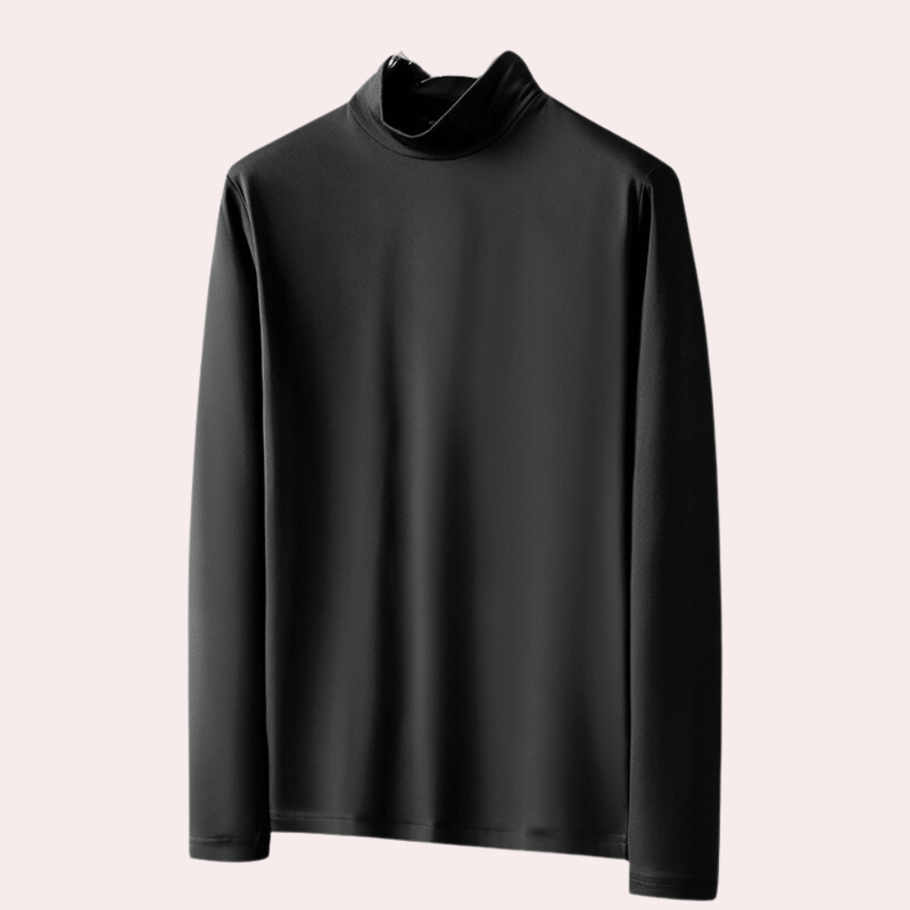 Wrinkle-free men's long sleeve shirt, comfortable & breathable polyester for active lifestyles. Great for casual wear.