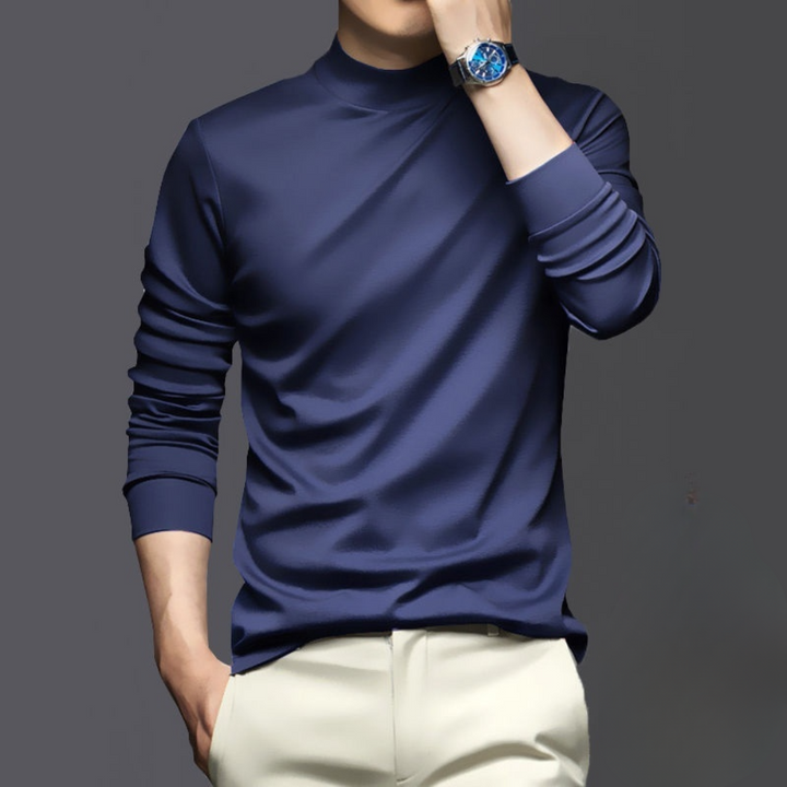 Casual men's long sleeve shirt. Warm, comfortable polyester for fall fashion & winter layering. Wrinkle-free.