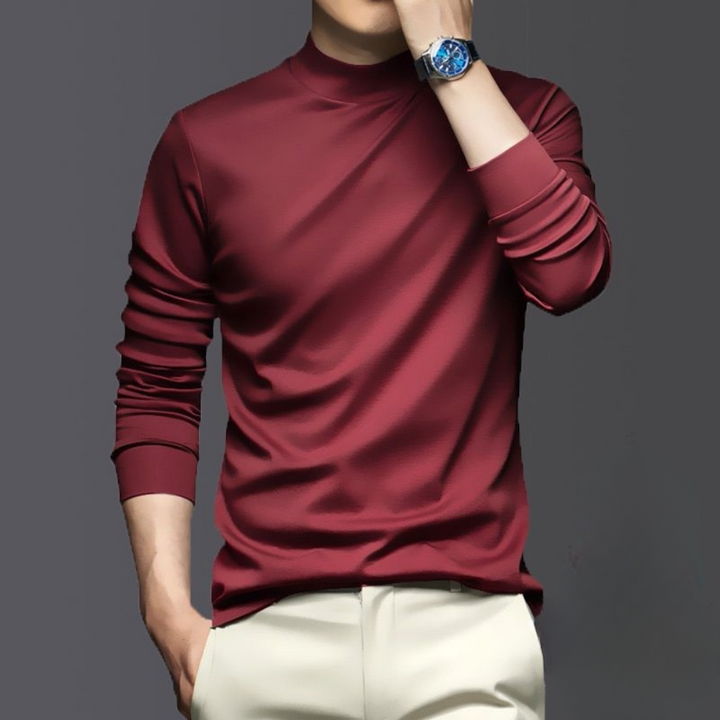 Dario men's warm & comfortable long sleeve shirt. Breathable, wrinkle-free polyester perfect for fall & winter casual style.