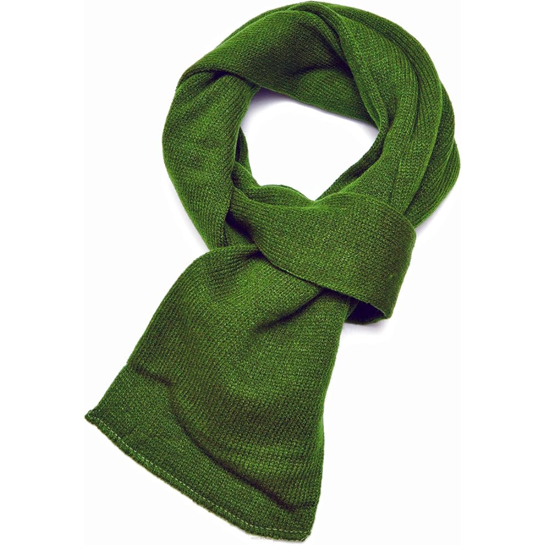 Men's fashionable knit winter scarf, double layer for extra cold weather protection.