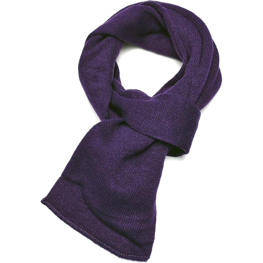 Ultra-warm men's double layer knit winter scarf, provides maximum coziness.