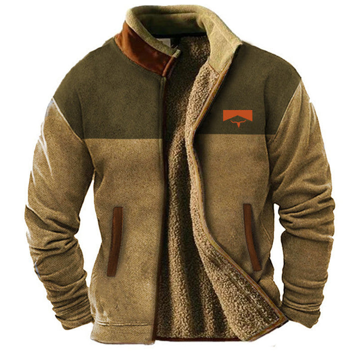 Stylish men's warm jacket, perfect for outdoor activities & everyday wear. Comfortable fall fashion outerwear.