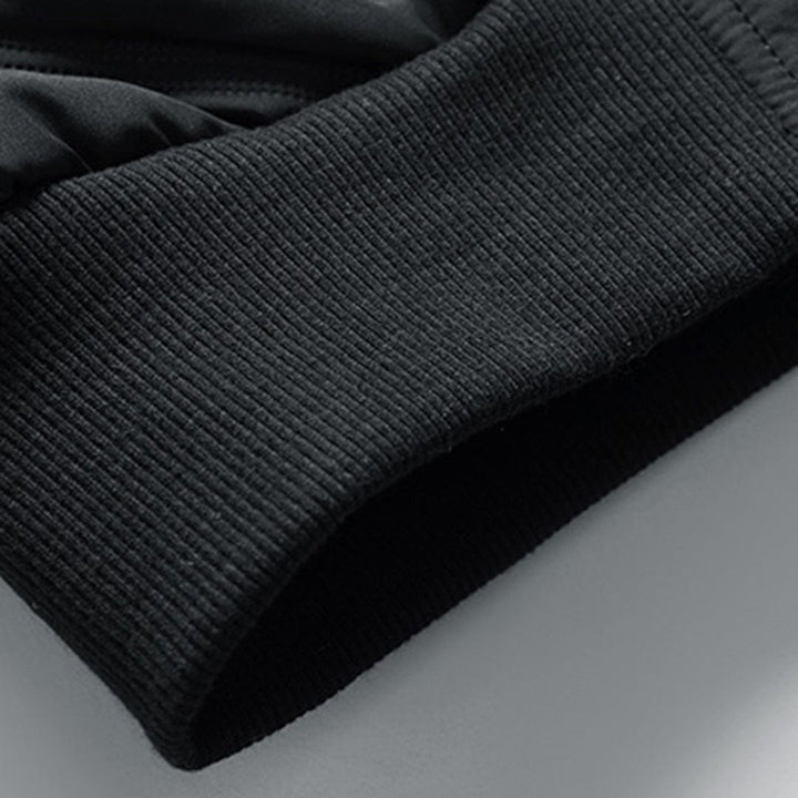 Men's stylish fall bomber jacket, featuring a warm quilted design. Perfect casual outerwear for winter fashion.