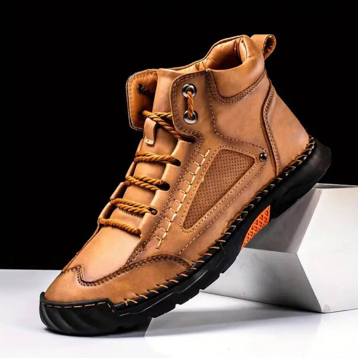 All-season men's outdoor hiking shoes, offering waterproof protection and reliable arch support for trails.