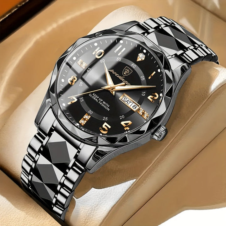Classic men's waterproof digital sports watch, durable construction and easy-to-read display.