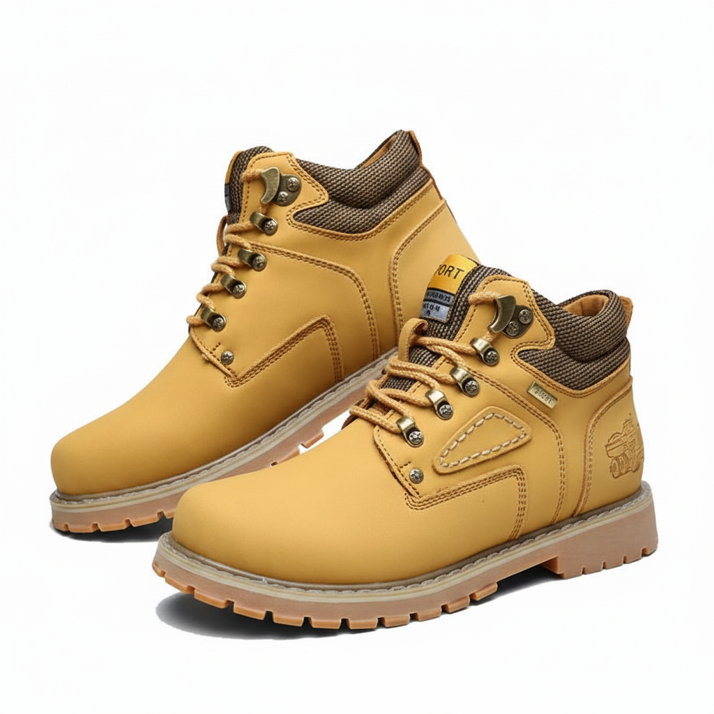 Warm, waterproof men's winter shoes for extreme cold weather comfort. Durable outdoor walking footwear.
