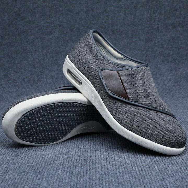 Therapeutic men's comfort wide walking shoes, ideal for diabetic foot pain relief & daily wear.