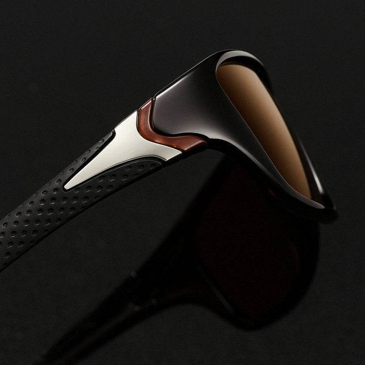 Active men's polarized sport sunglasses for cycling & running, offering UV protection & clear vision.