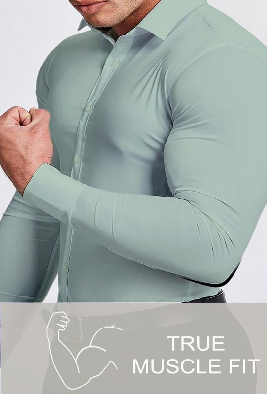 The perfect men's office shirt. Wrinkle-free, slim fit, button-down, designed for busy professionals.