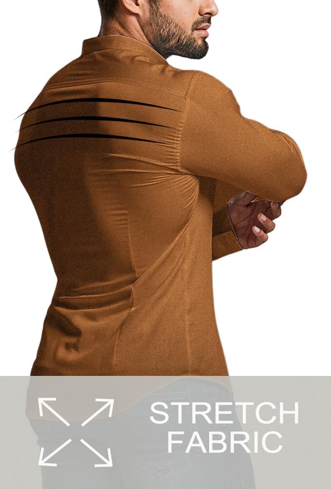 High-quality men's dress shirt. Wrinkle-free technology, slim fit, long sleeve for lasting style.