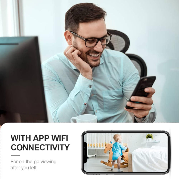 Hidden indoor security camera with 4K WiFi & night vision for reliable 24/7 home surveillance.