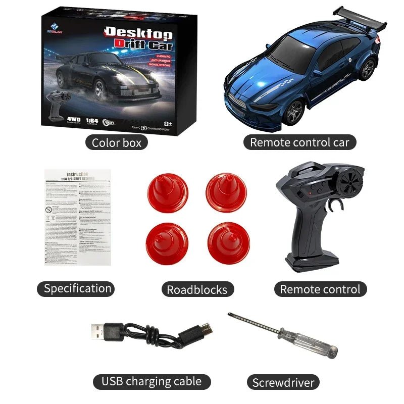 Mini 4WD RC car, a fantastic toy gift with stable control and thrilling fast acceleration.