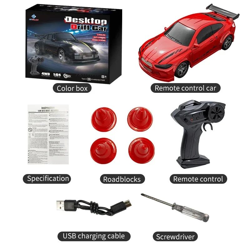 Precision-engineered mini 4WD RC car, delivering stable control & exhilarating fast acceleration.